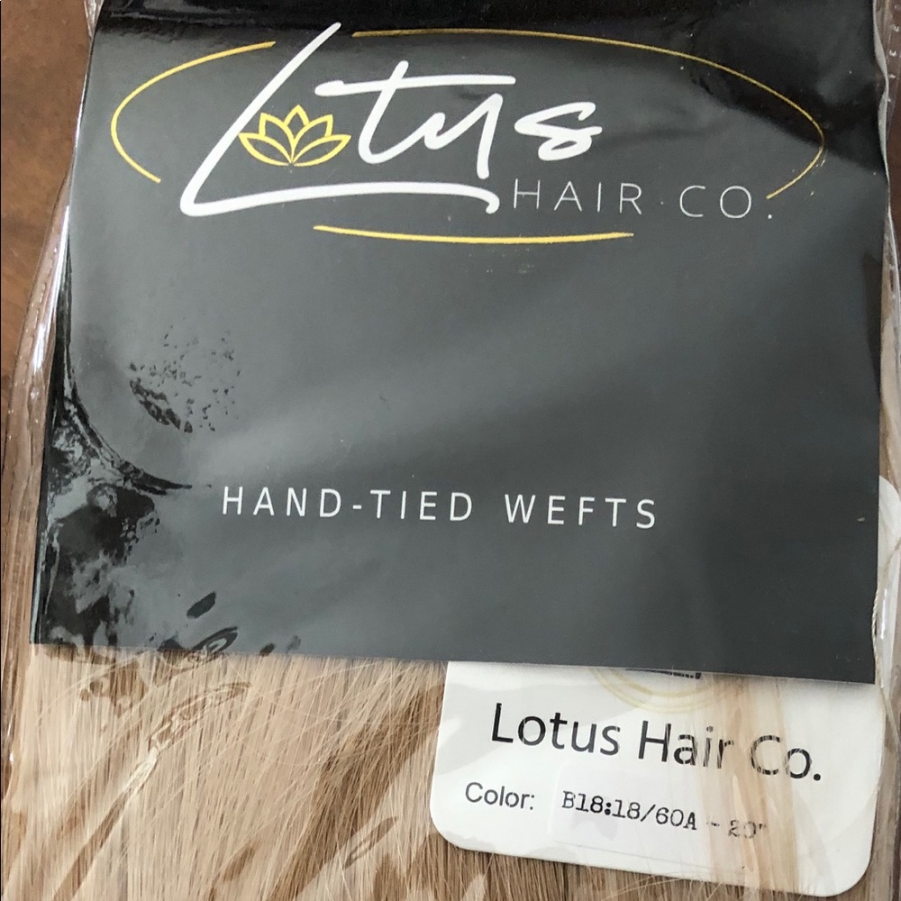 Lotus hair hand tied wefts